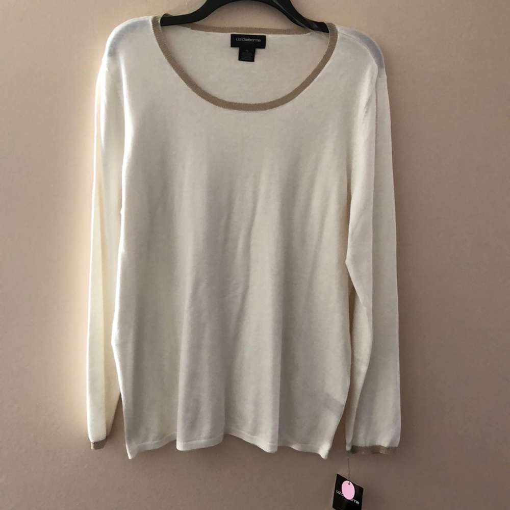 Liz Claiborne Career long sleeve Sweatshirt New - Picture 1 of 6